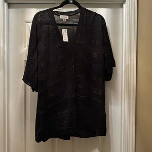 Black Sweater with Gold